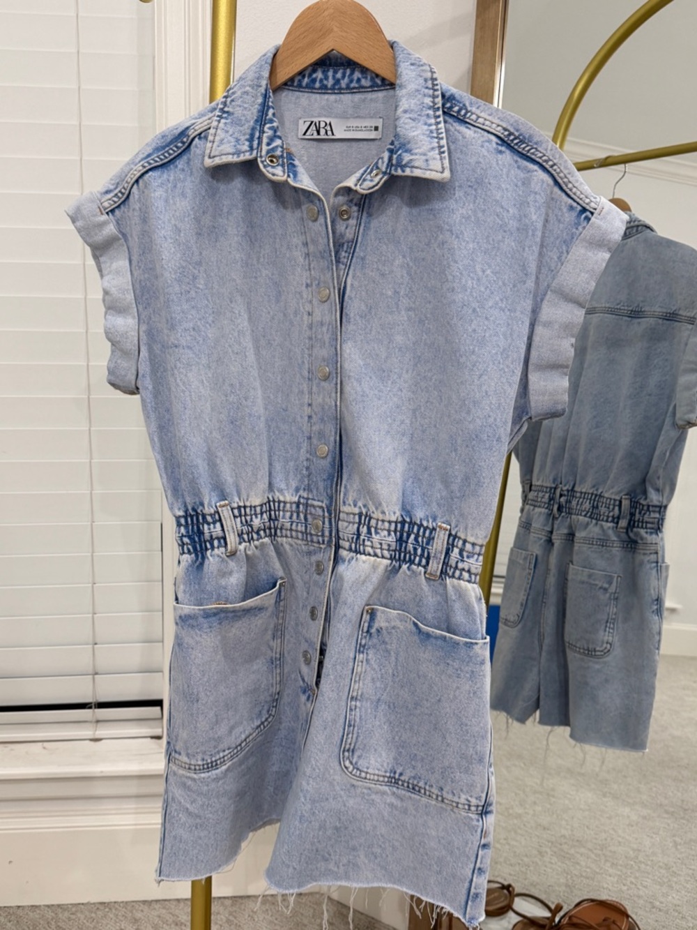 Zara denim romper